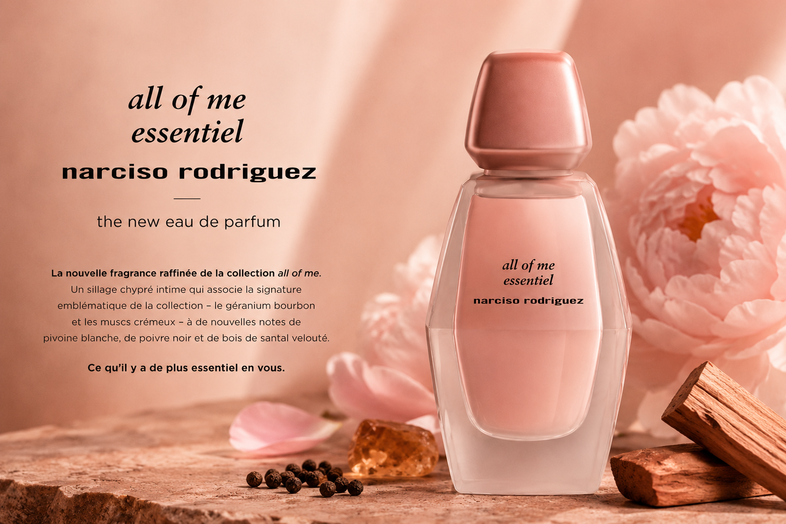Flacon parfum Narciso Rodriguez all of me essentiel