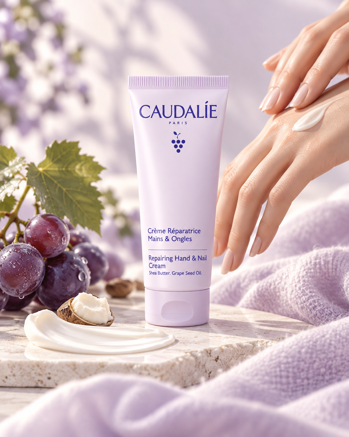 Crème réparatrice mains et ongles Caudalie aux raisins