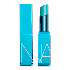 Rouge à lèvres turquoise NARS, ouvert et fermé