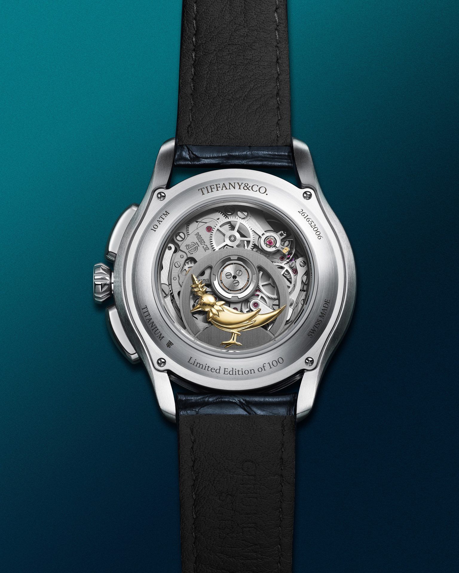 Dos de montre Tiffany & Co. mécanique en platine
