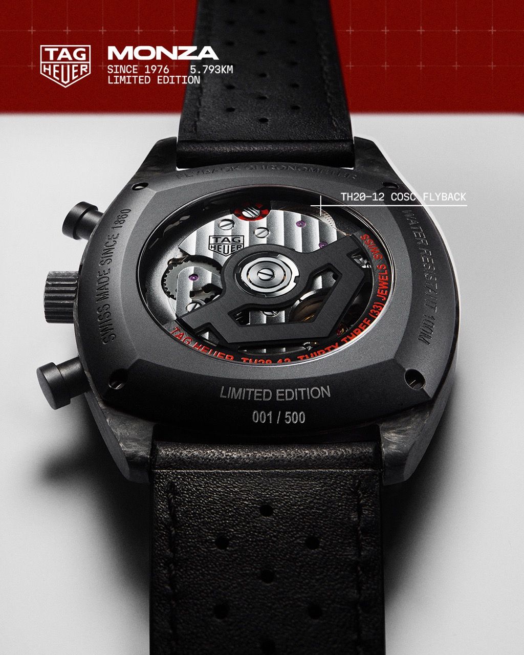 Dos de montre TAG Heuer Monza édition limitée