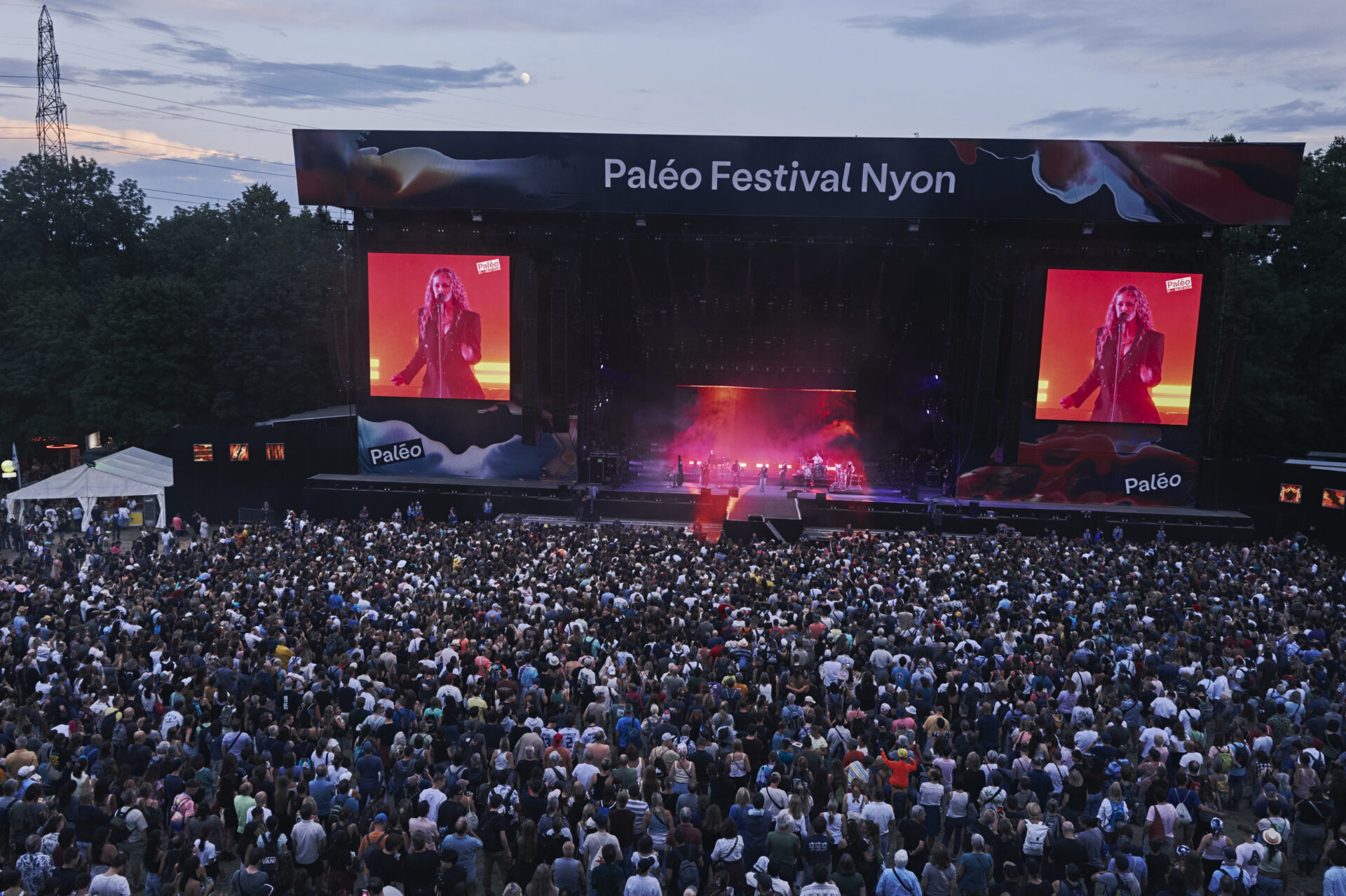 Scène du Paléo Festival Nyon et foule